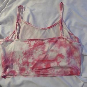 tie dye crop top